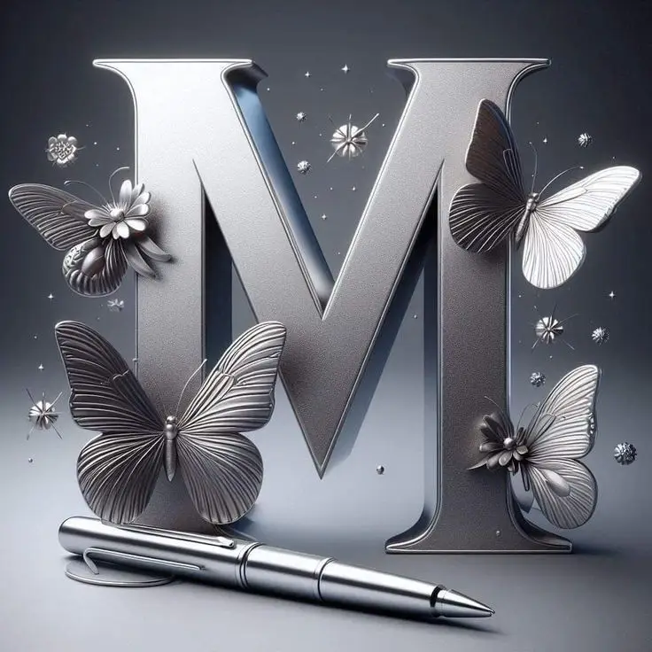 M-name-dp-stylish-cartoon