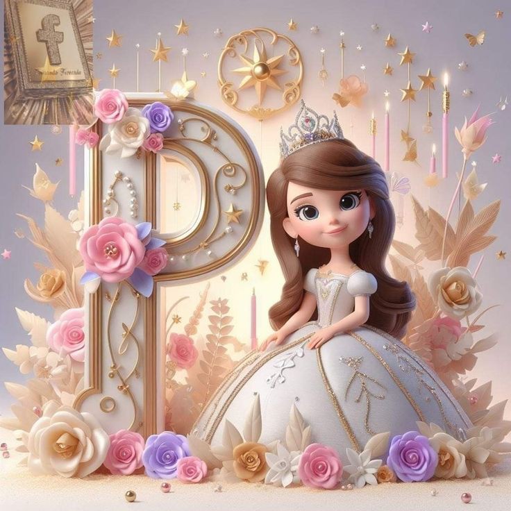 P-name-dp-stylish-cartoon