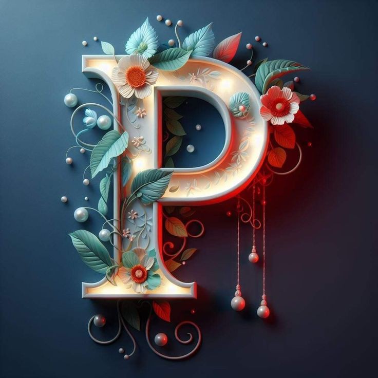 P-name-stylish-black-dp