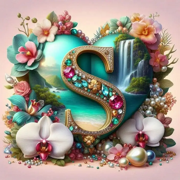 S-name-stylish-black-dp