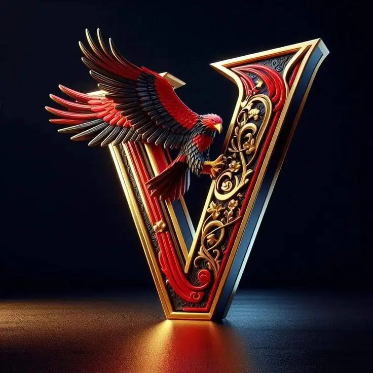 V-name-dp-stylish-wallpaper