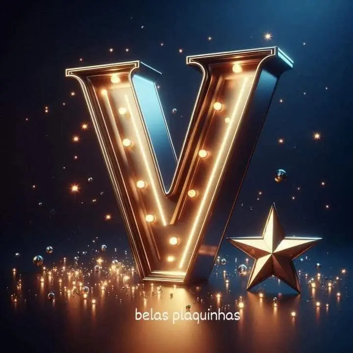 V-name-stylish-black-dp