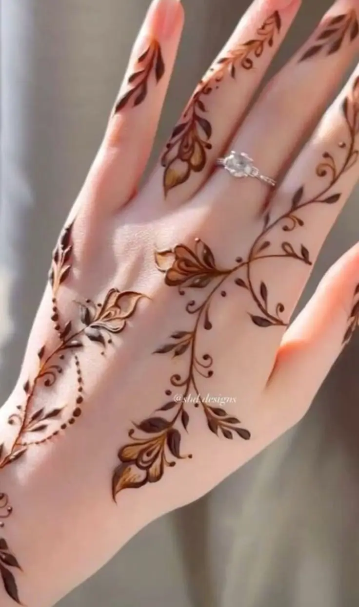 back-hand-mehndi-design-cute