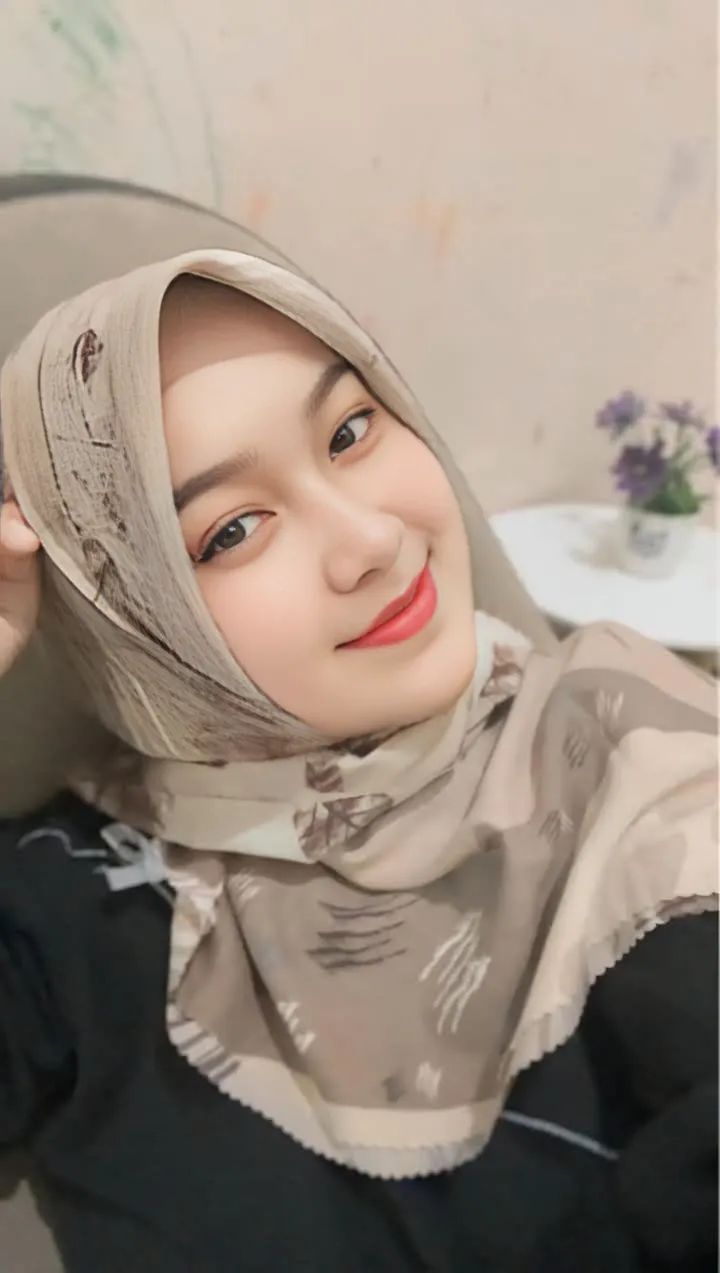 cute muslim girls cartoon dp