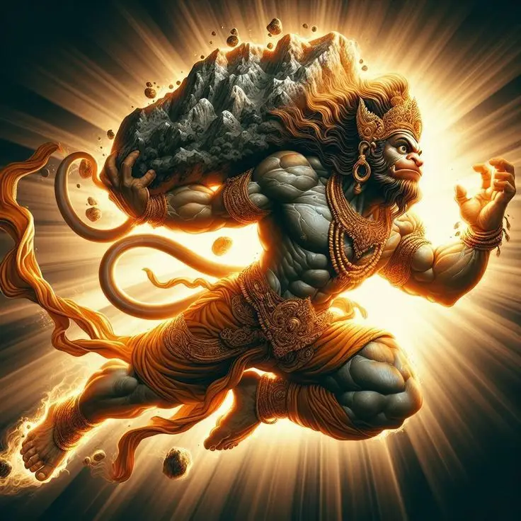 hanuman-ji-wallpaper-black-and-orange