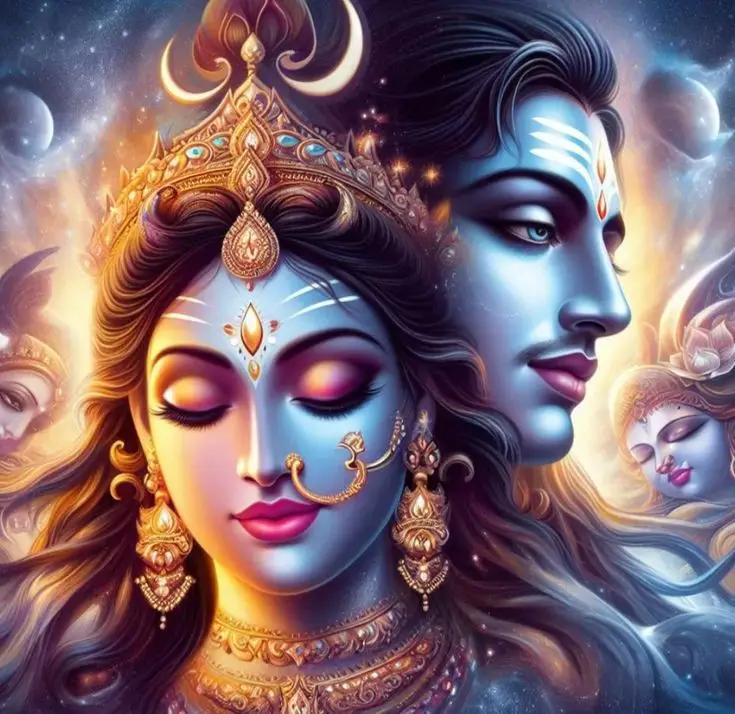 shiv-parvati-black-and-white-images