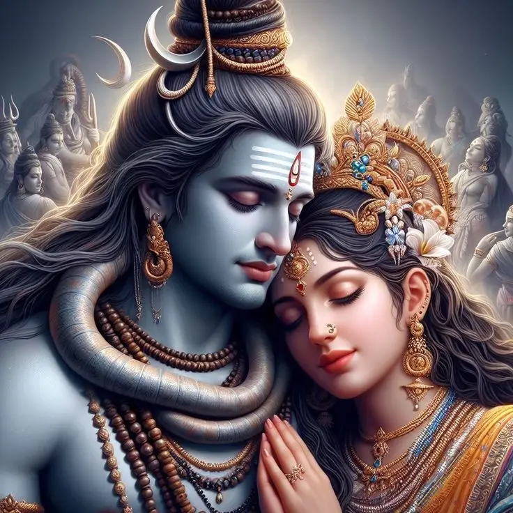 shiv-parvati-drawing-images