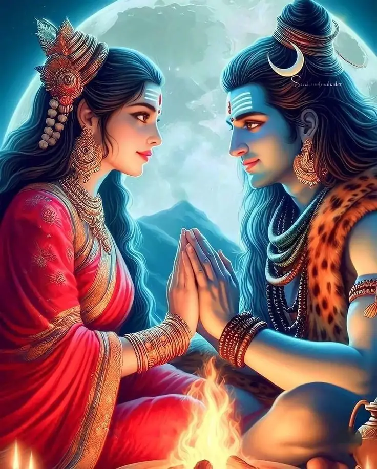 shiv-parvati-romantic-couple-dp
