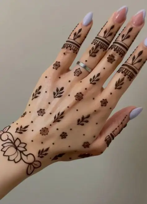 stylish-back-hand-mehndi-designs-chain-design