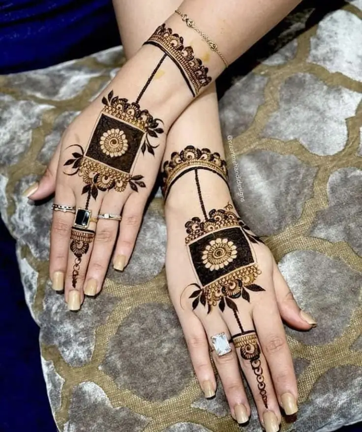 stylish-back-hand-mehndi-designs-chain-design